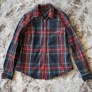 J.Crew Women’s Plaid Button Down Top
